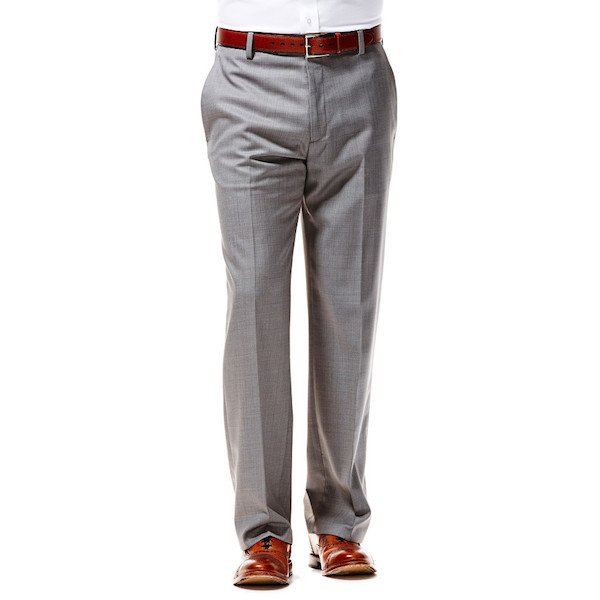 straight cut pants.