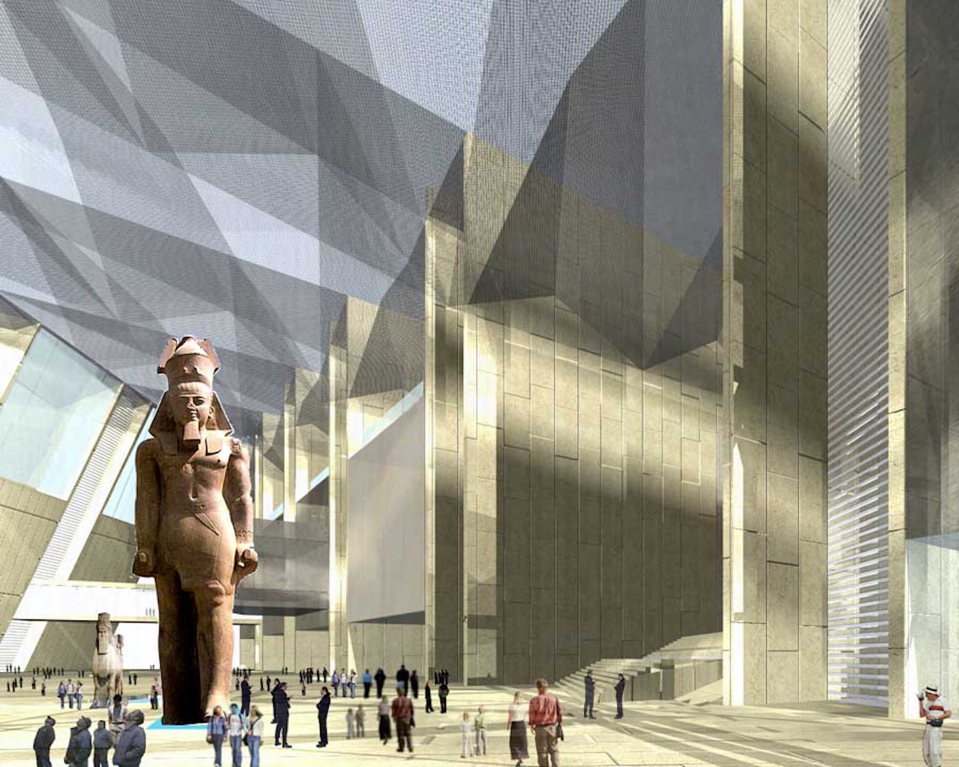 The Grand Egyptian Museum Interior Look