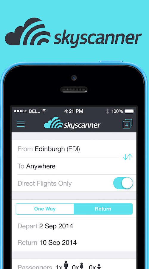 Skyscanner one way flights deals