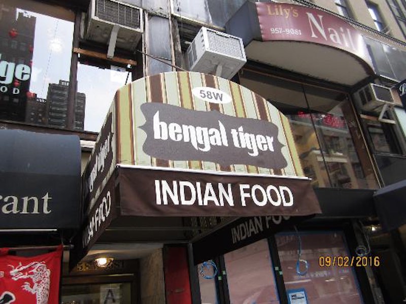 Bengal Tiger Indian Food