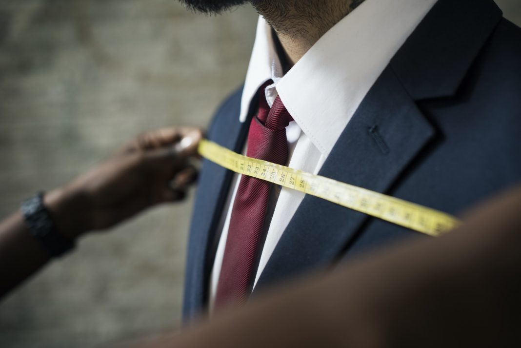 Classy man in the tailor