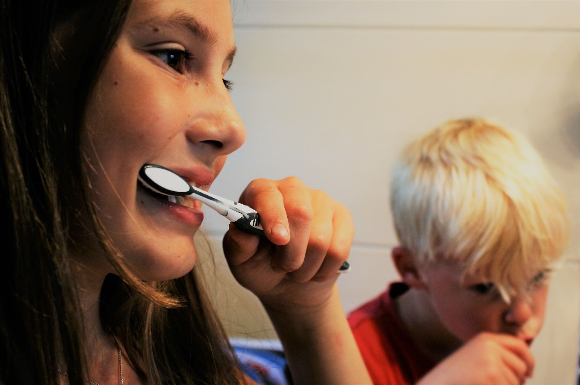 brushing kids teeth