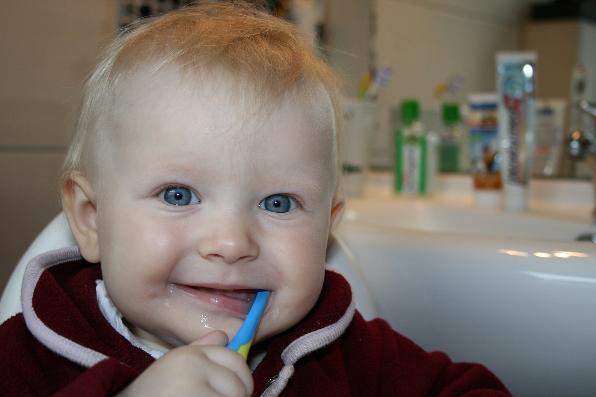 brushing kids teeth