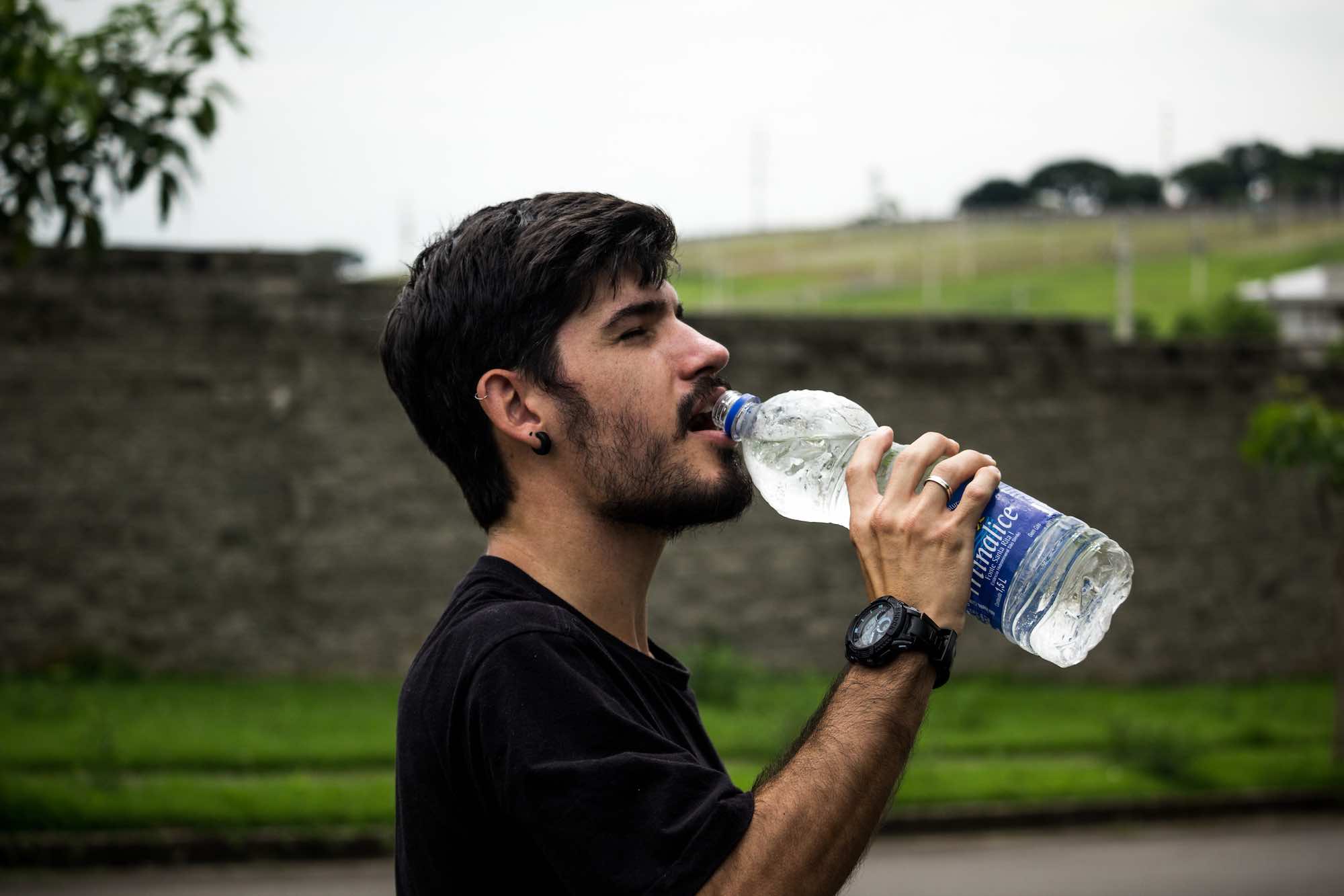 drinking water