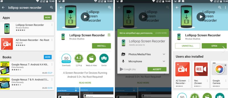 Android Screen Recorder App