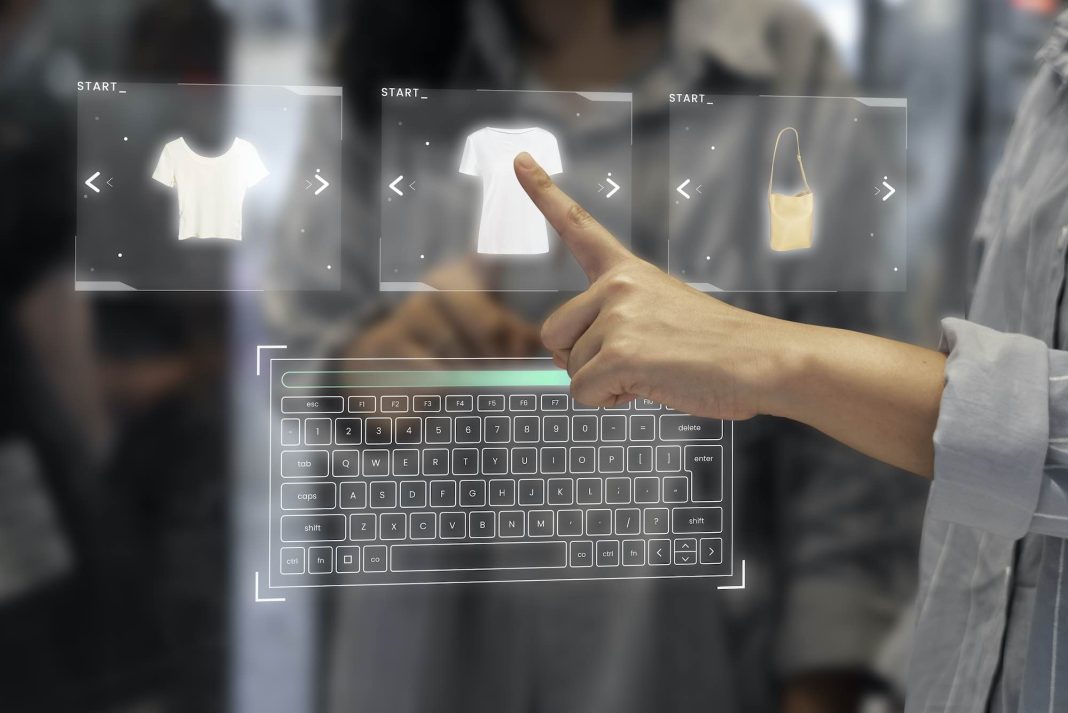 Digital wardrobe on a transparent screen Creating Inclusive E-commerce: Prioritizing Accessibility for All Users